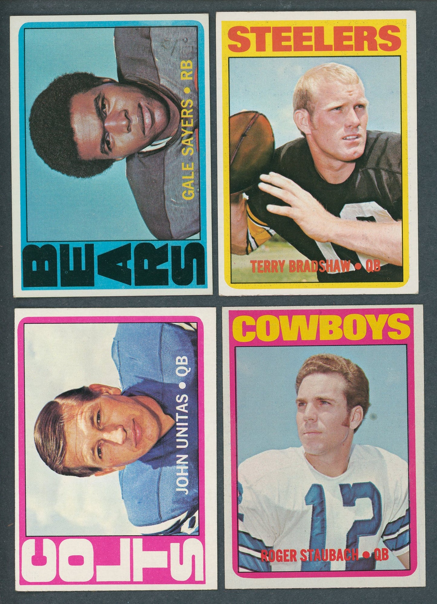 1972 Topps Football Series 1 & 2 Near Set (261/263) EX/MT NM