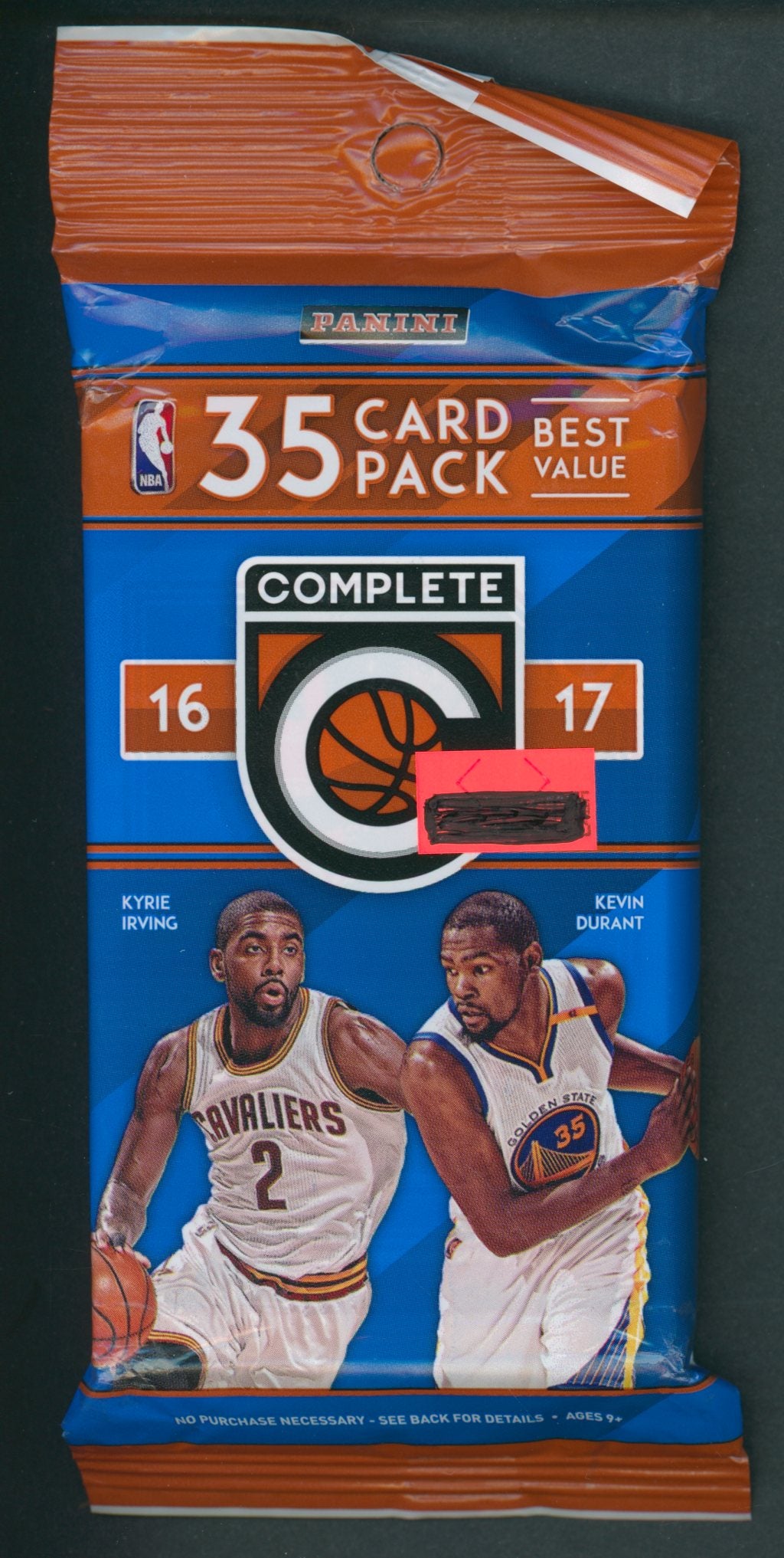 2016/17 Panini Complete Basketball Unopened Cello Fat Pack (35)