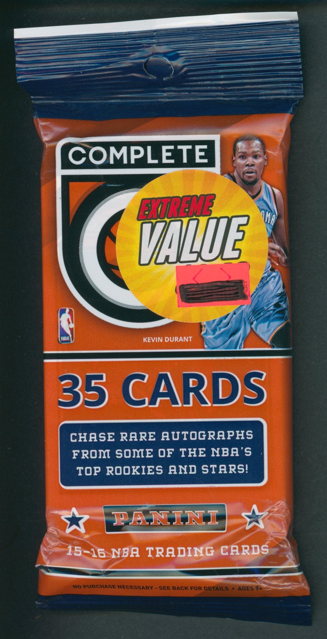 2015/16 Panini Complete Basketball Unopened Cello Fat Pack (35)