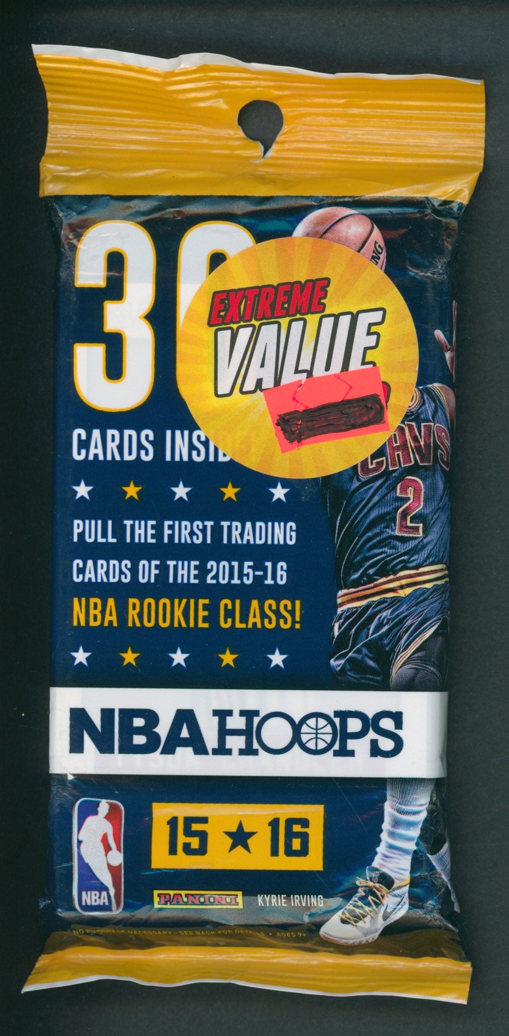 2015/16 Panini Hoops Basketball Unopened Cello Fat Pack (30)