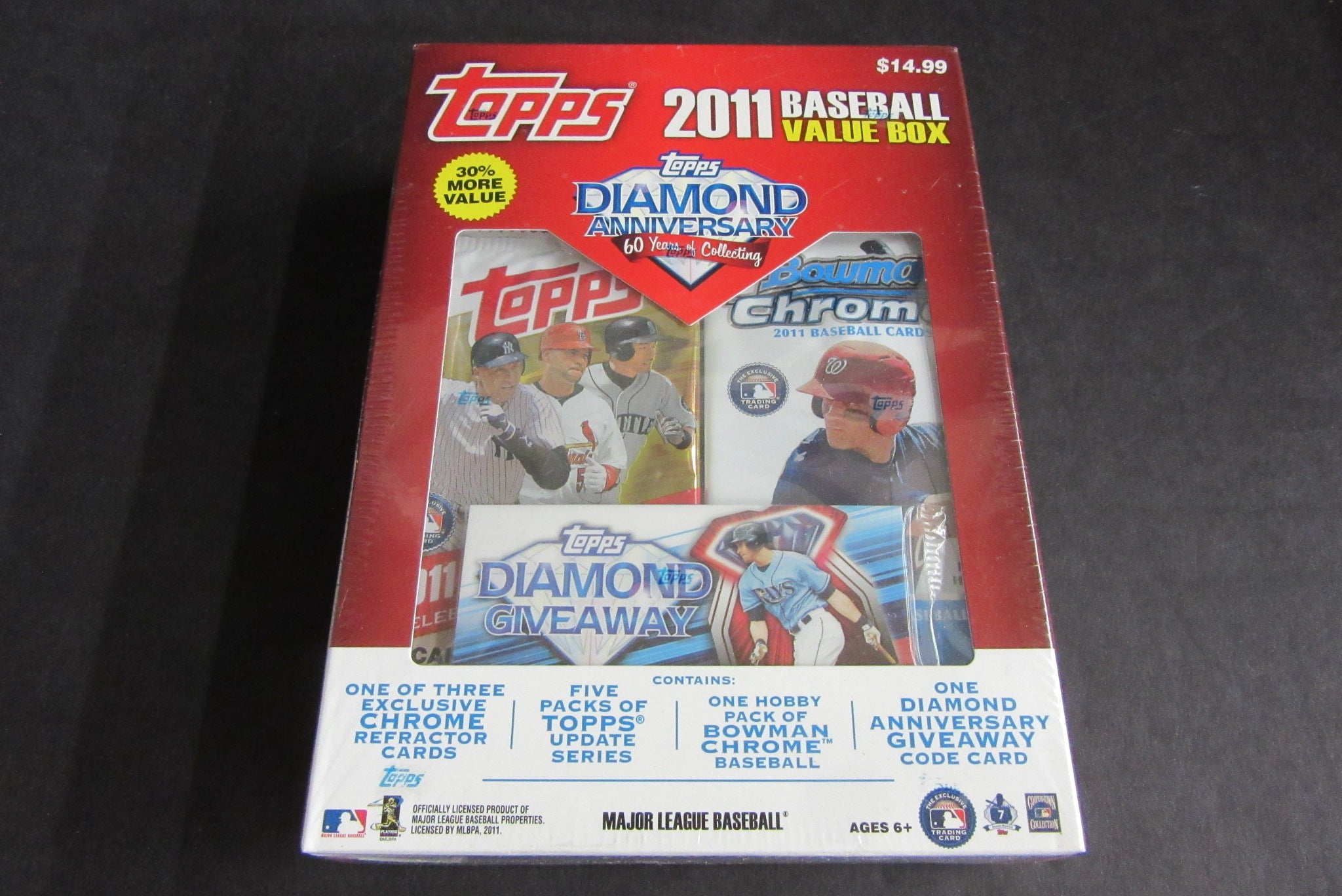 2011 Topps Update Baseball Bowman Chrome Baseball Value Box