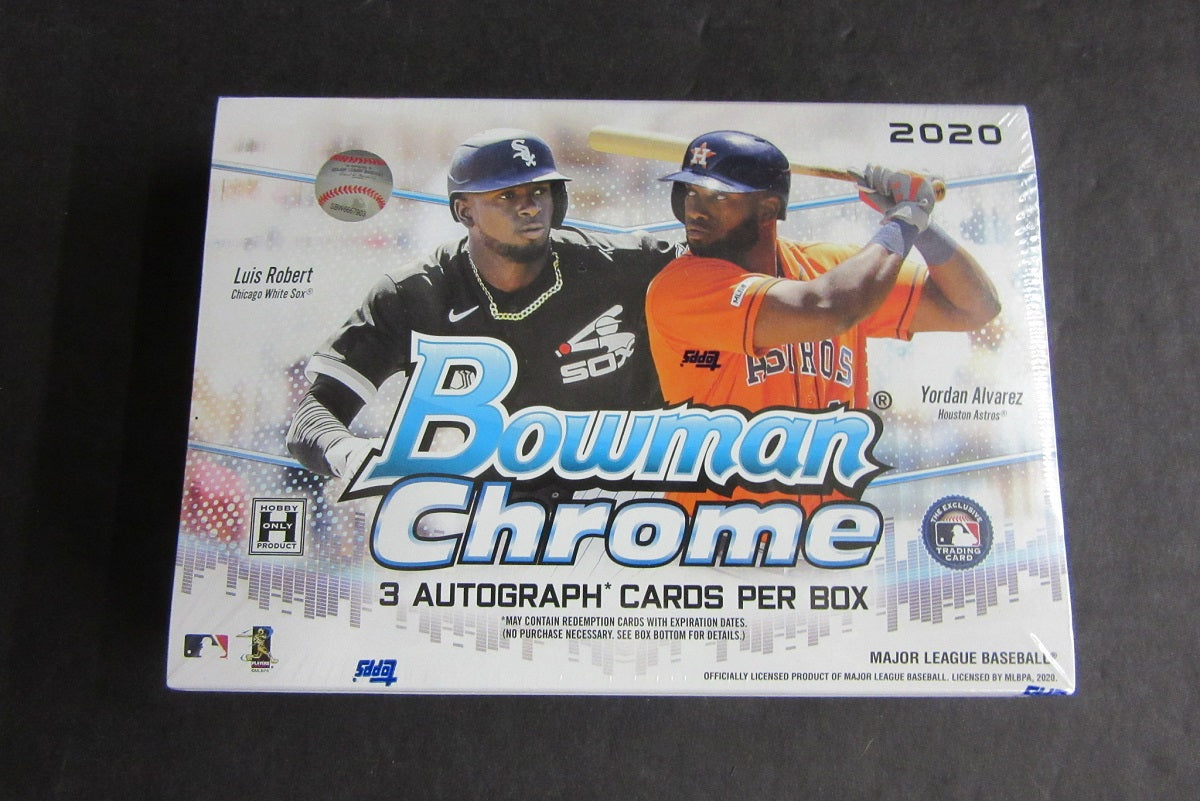 2020 Bowman Chrome Baseball Box (HTA) (3 Autos)
