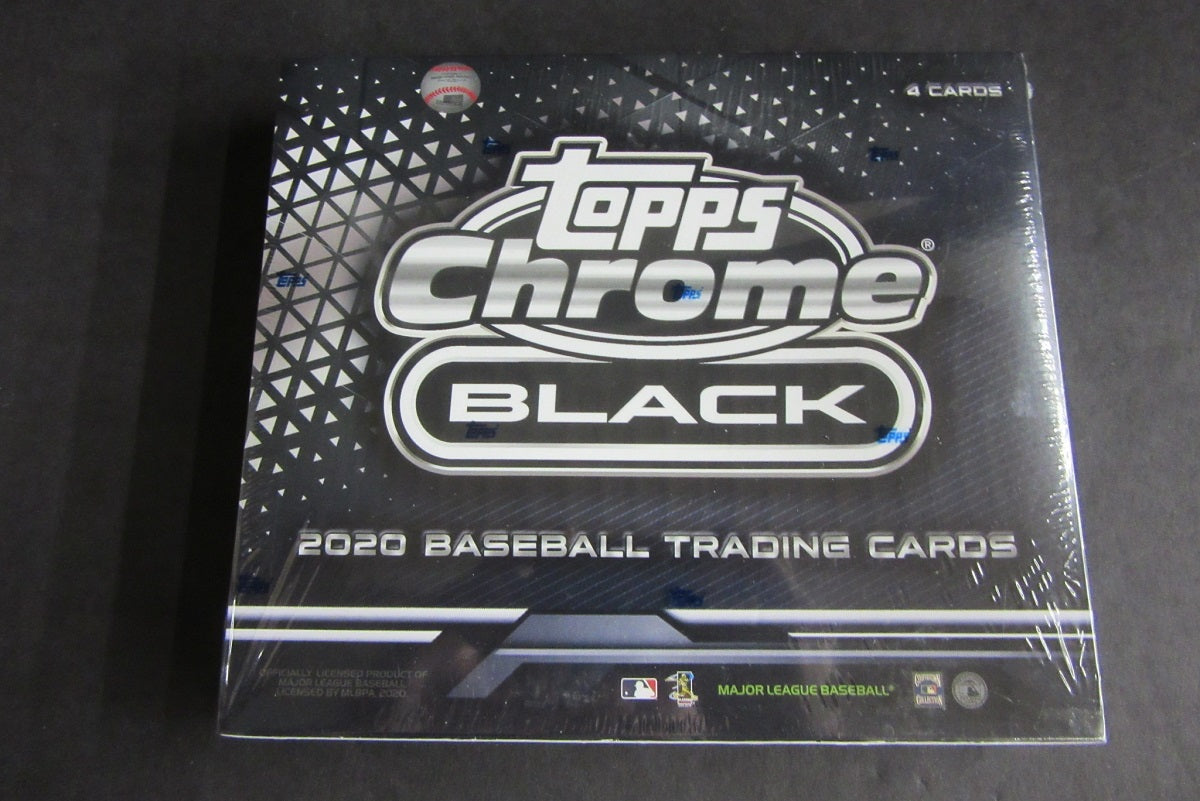 2020 Topps Chrome Black Baseball Box (Hobby)