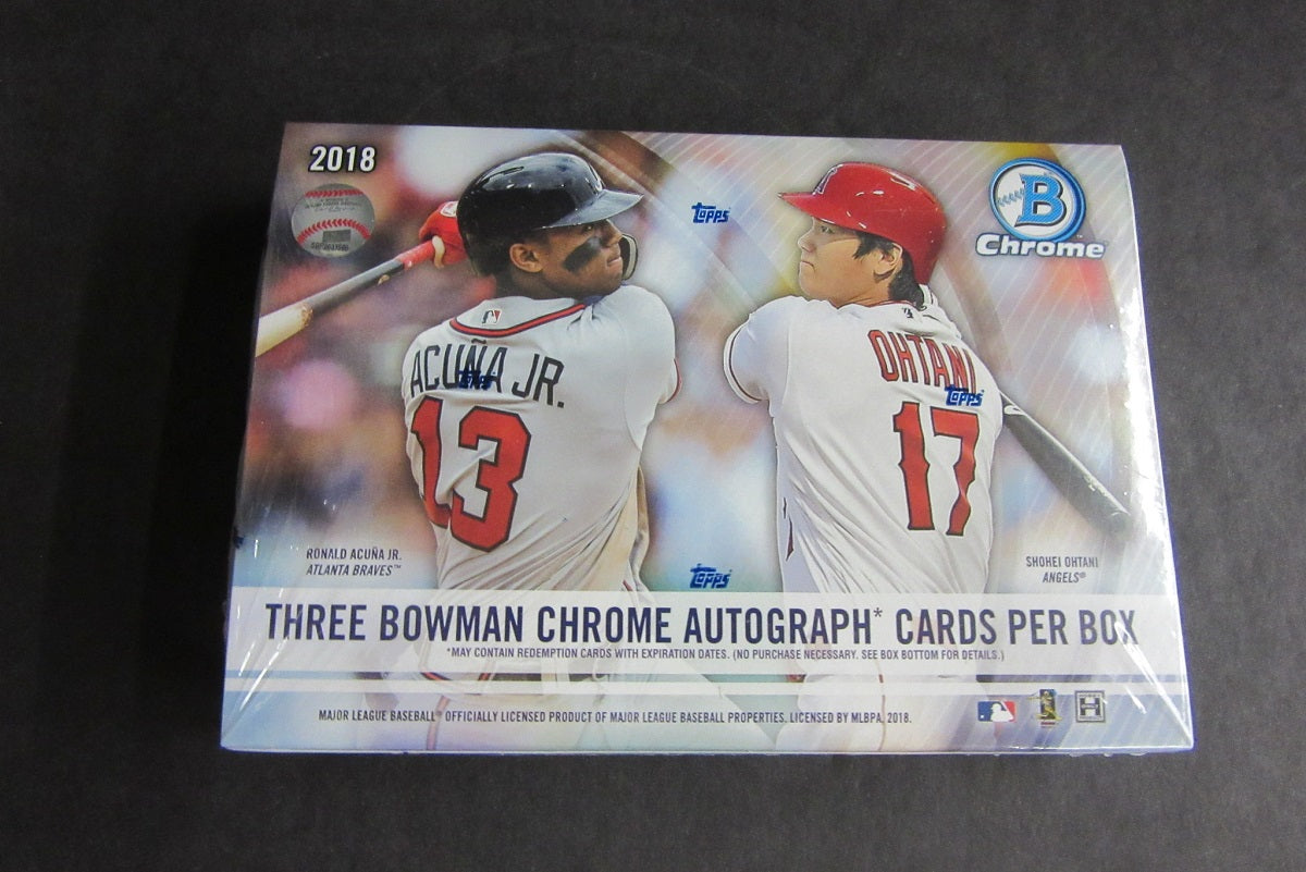 2018 Bowman Chrome Baseball Box (HTA) (3 Autos)