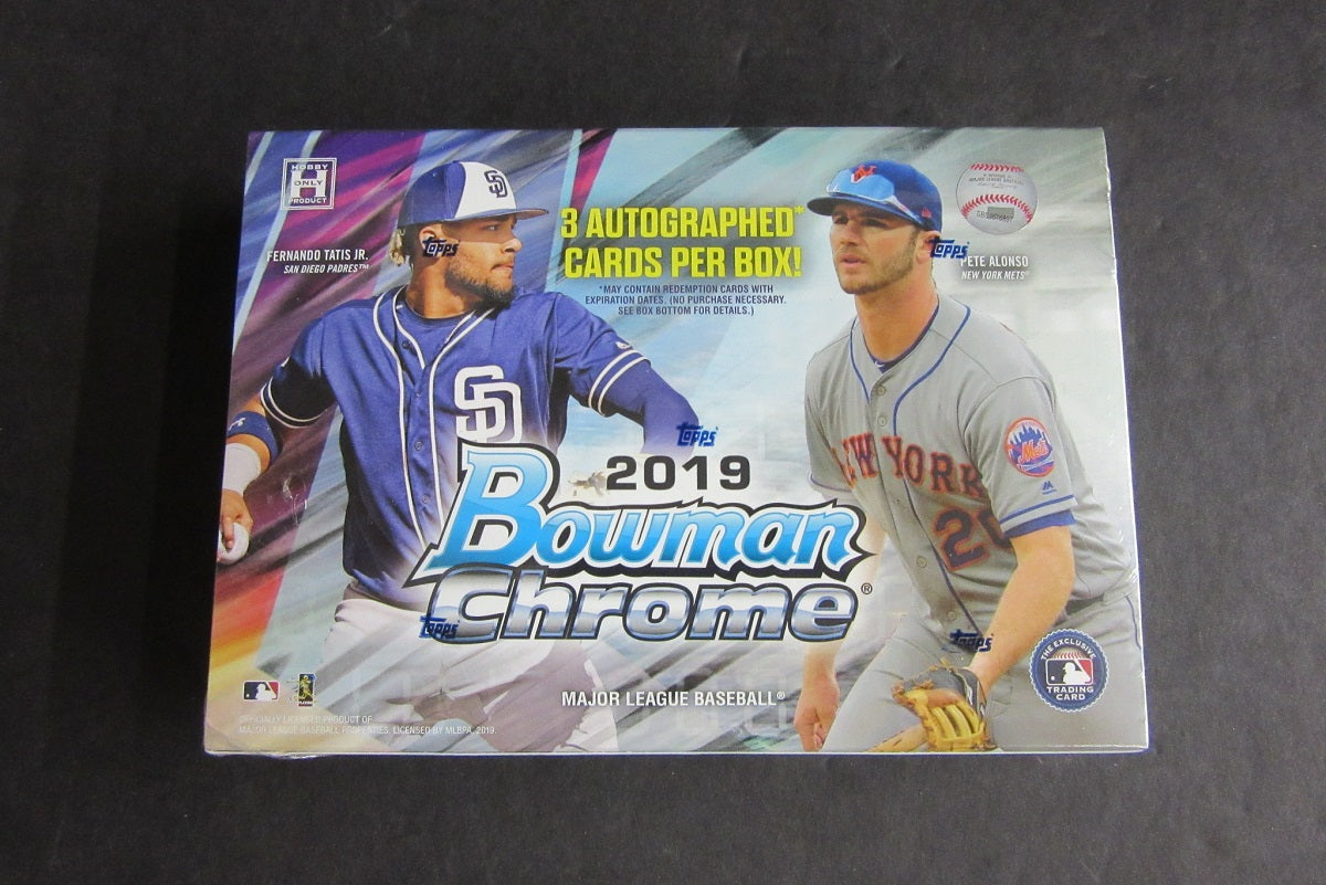 2019 Bowman Chrome Baseball Box (HTA) (3 Autos)