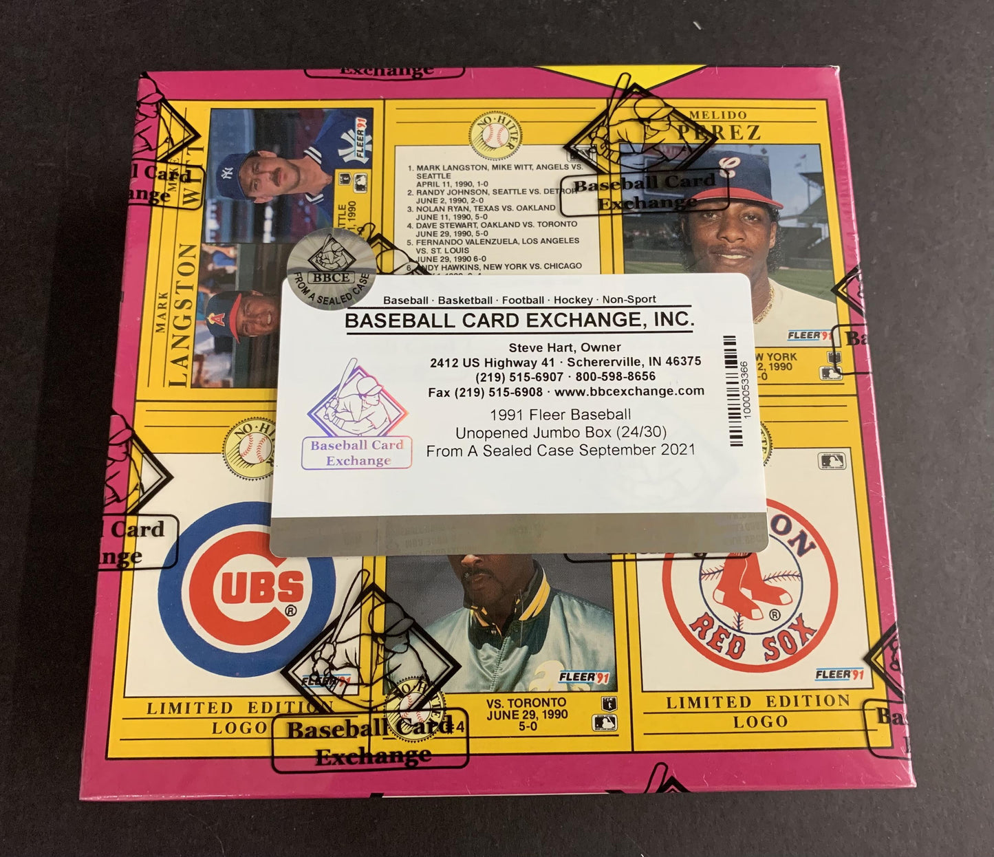 1991 Fleer Baseball Unopened Jumbo Box (FASC)