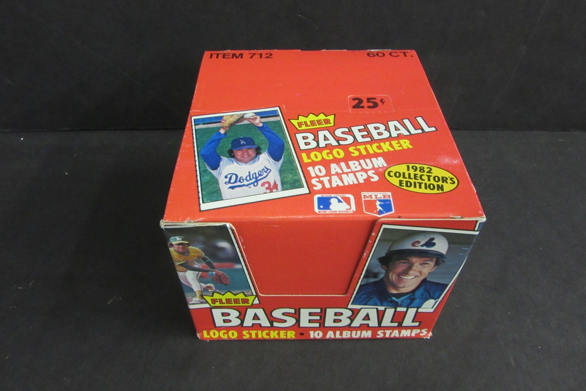 1982 Fleer Baseball Stamps and Stickers Box