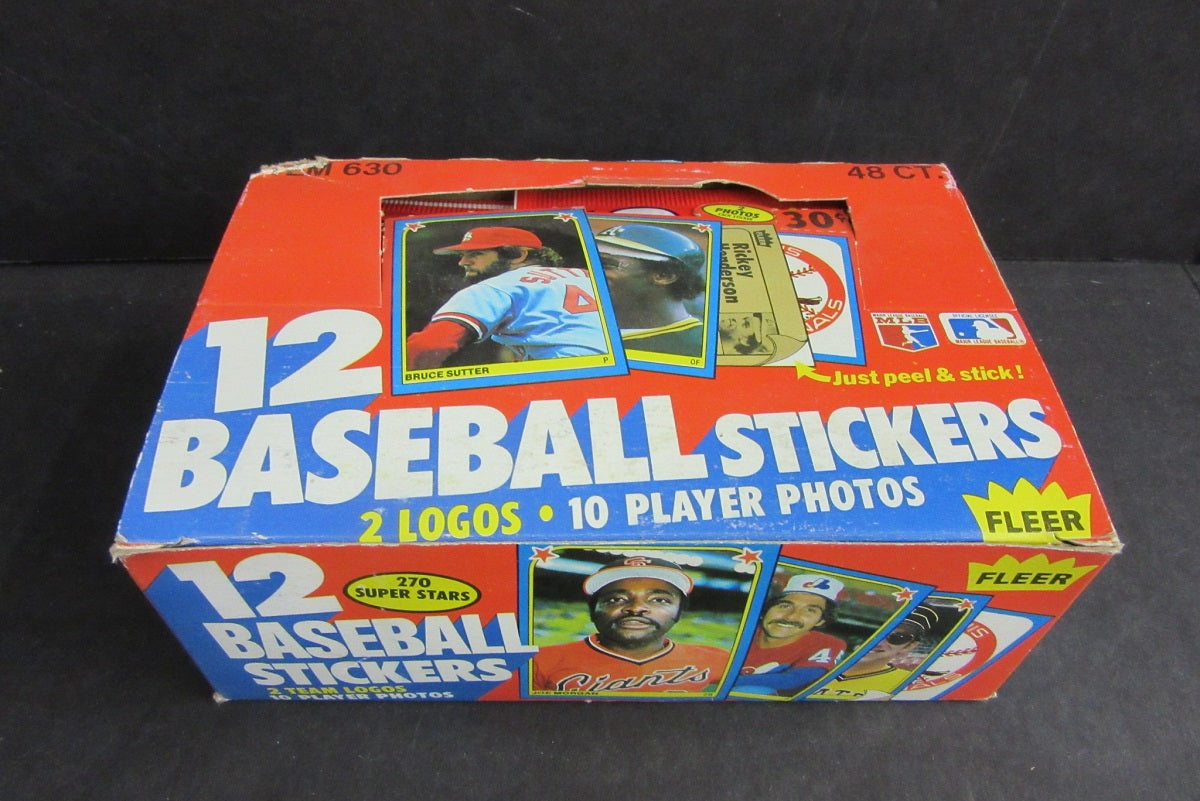 1983 Fleer Baseball Stickers Box