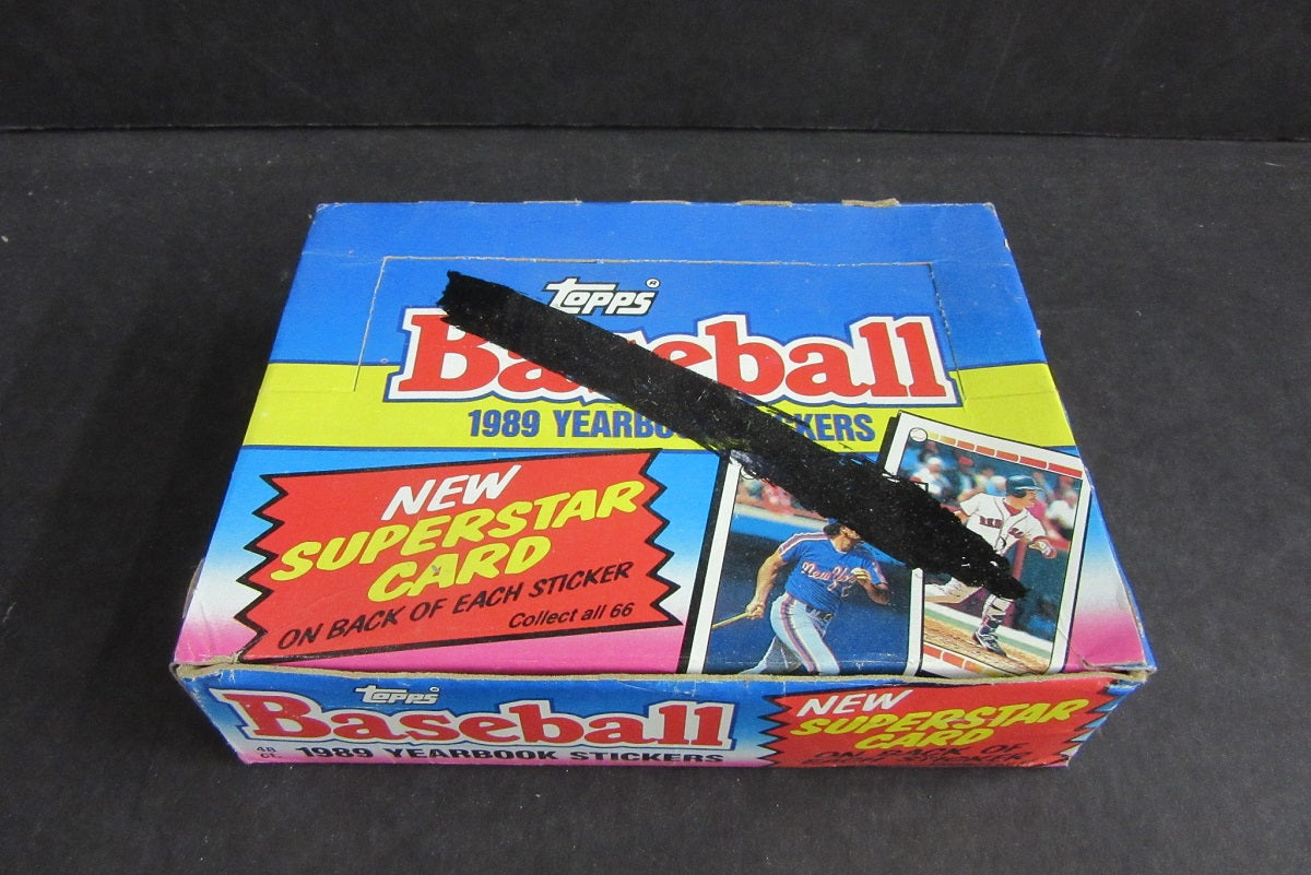 1989 Topps Baseball Yearbook Stickers Box