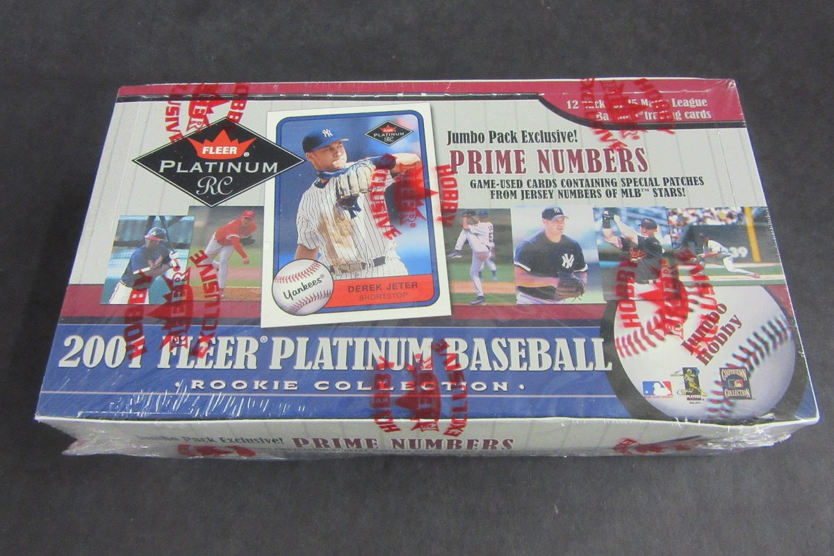 2001 Fleer Platinum Baseball Jumbo Box (Hobby) (12/25)