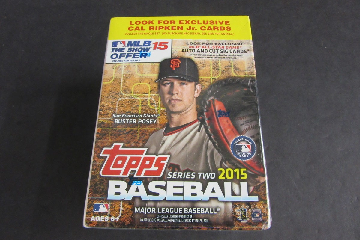 2015 Topps Baseball Series 2 Blaster Box (10/10 plus Ripken Jr. card)