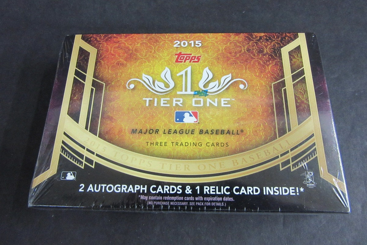 2015 Topps Tier One Baseball Box (Hobby)