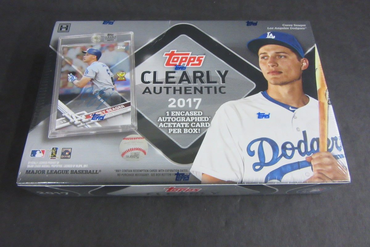 2017 Topps Clearly Authentic Baseball Box (Hobby)