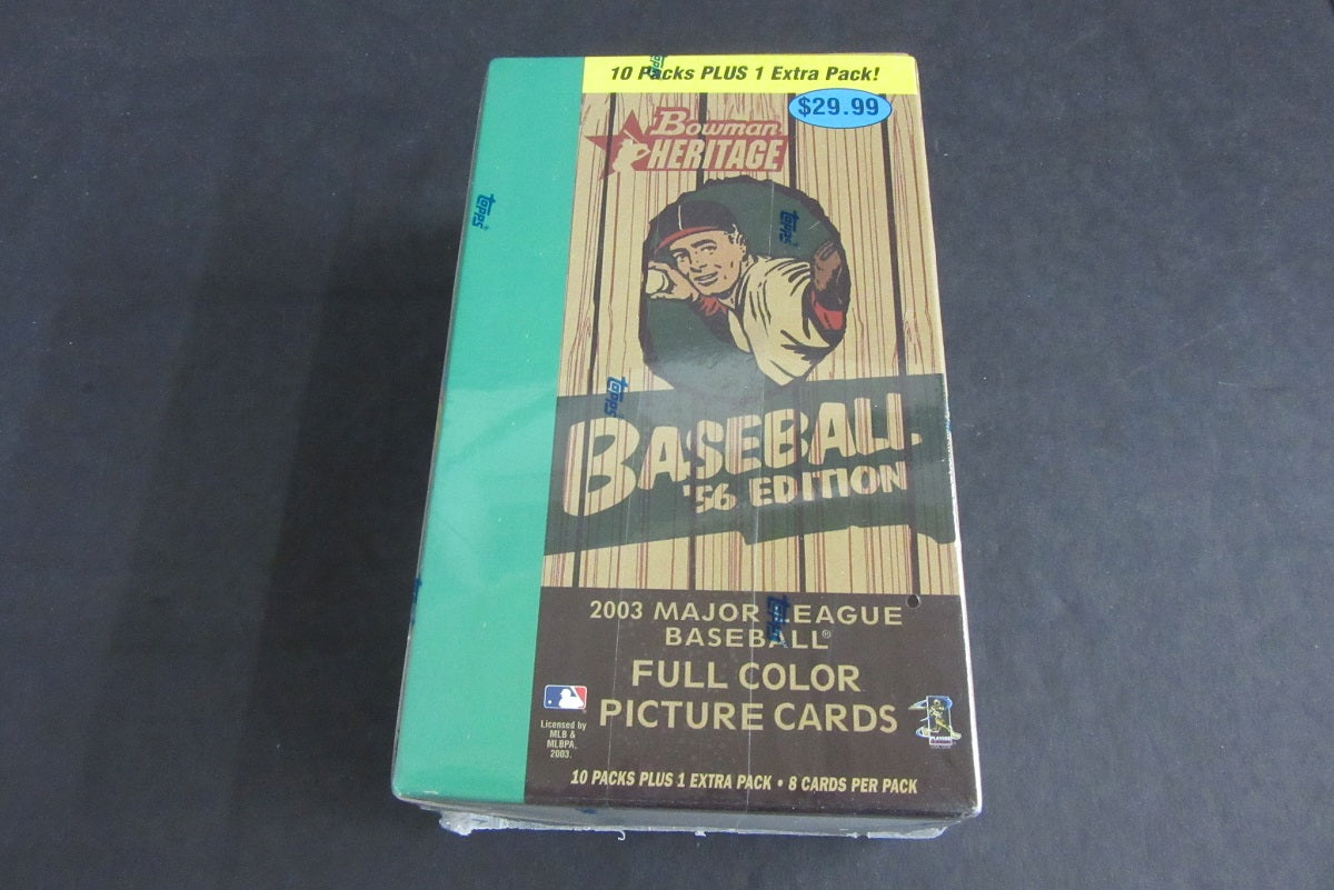 2003 Bowman Heritage Baseball Blaster Box (11/8)