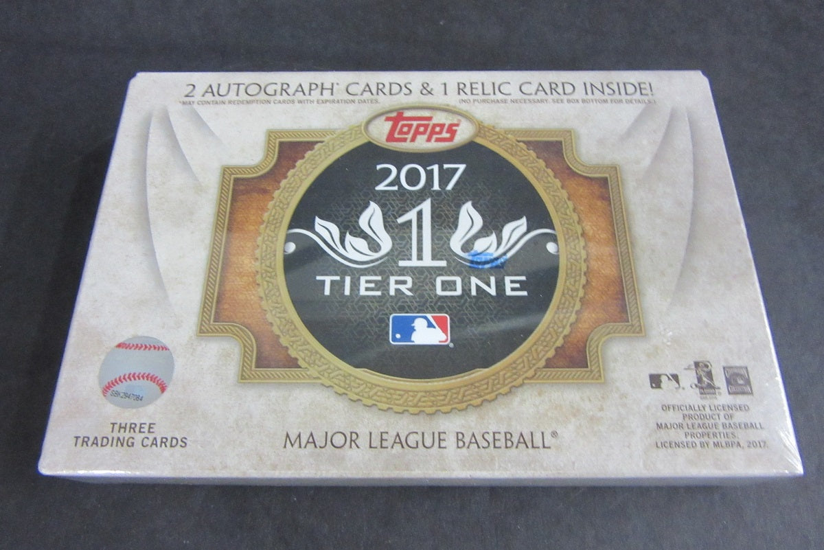 2017 Topps Tier One Baseball Box (Hobby)