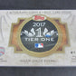 2017 Topps Tier One Baseball Box (Hobby)