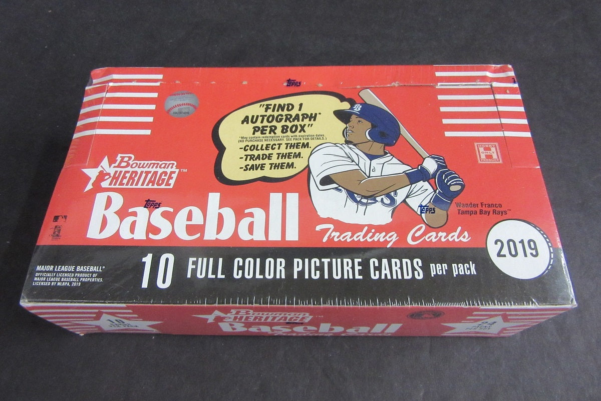 2019 Bowman Heritage Baseball Box (Hobby)