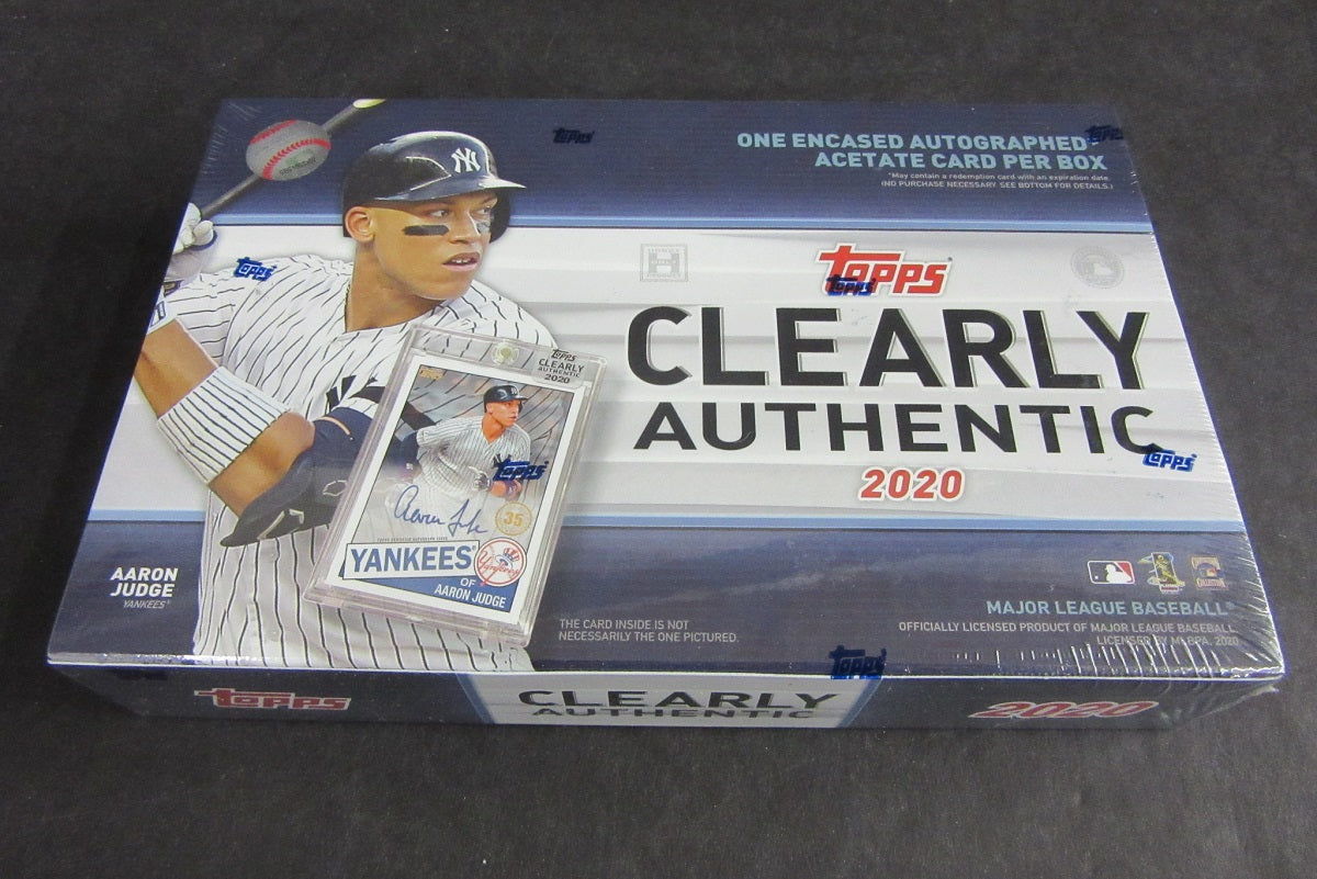 2020 Topps Clearly Authentic Baseball Box (Hobby)