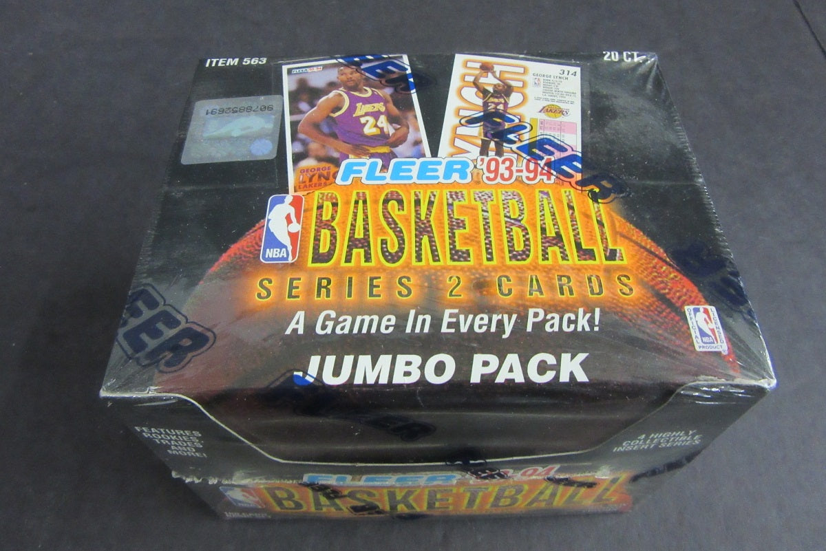 1993/94 Fleer Basketball Series 2 Jumbo Box (20/27)