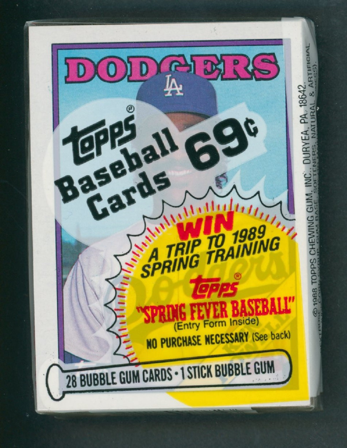 1988 Topps Baseball Unopened Cello Pack