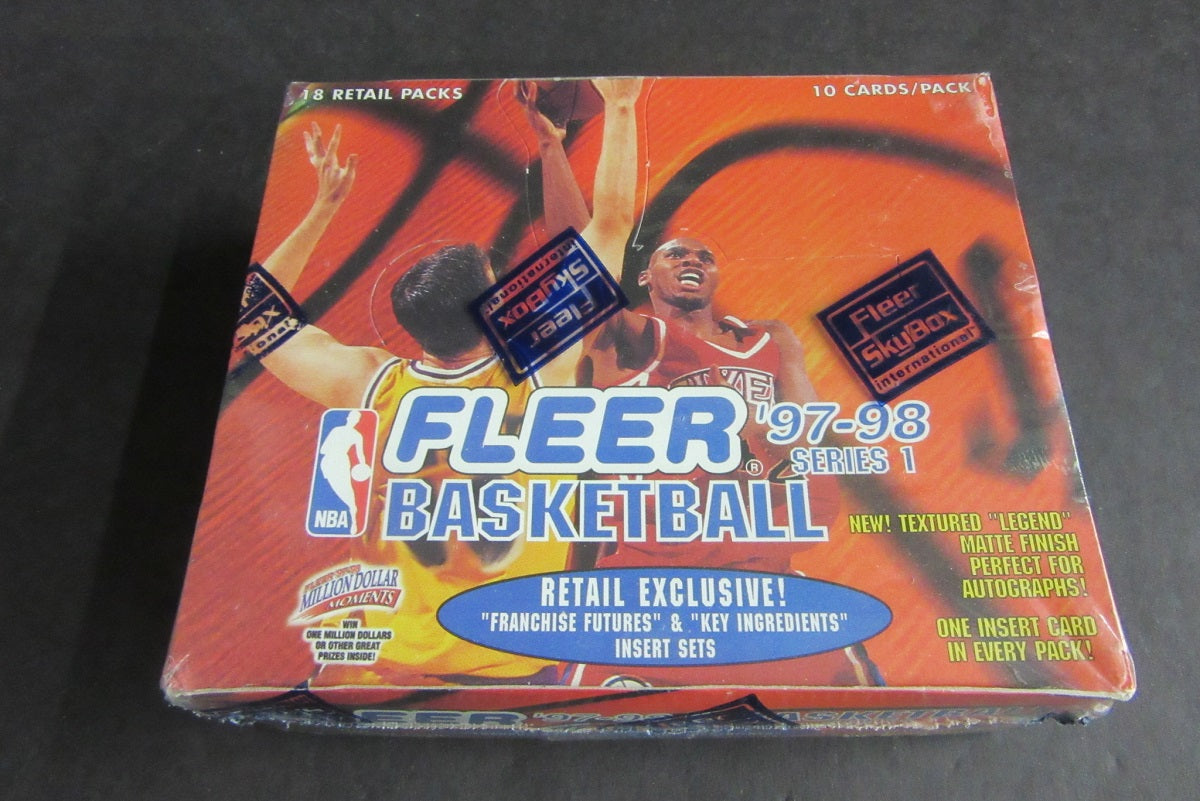 1997/98 Fleer Basketball Series 1 Box (Retail) (18/10)