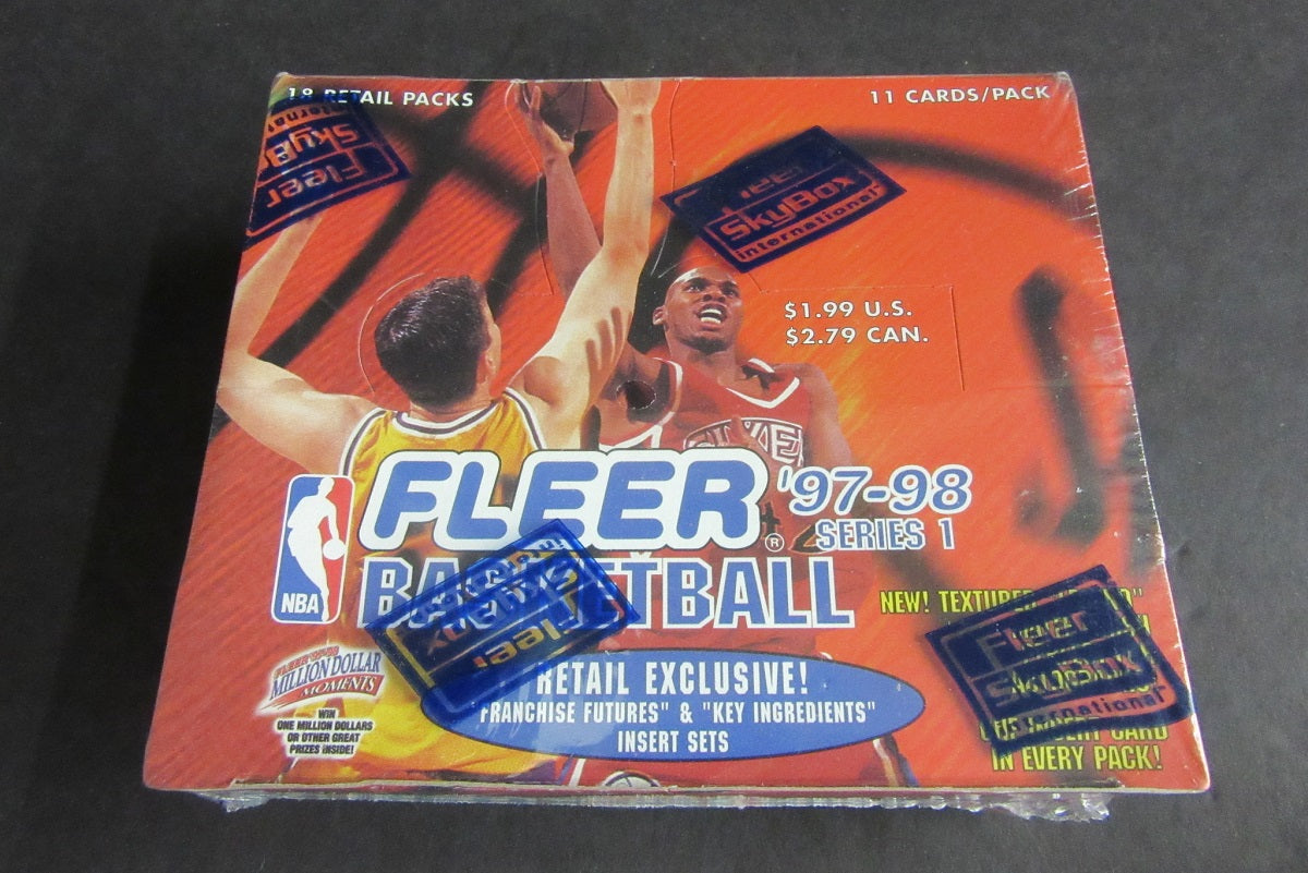 1997/98 Fleer Basketball Series 1 Box (Retail) (18/11)