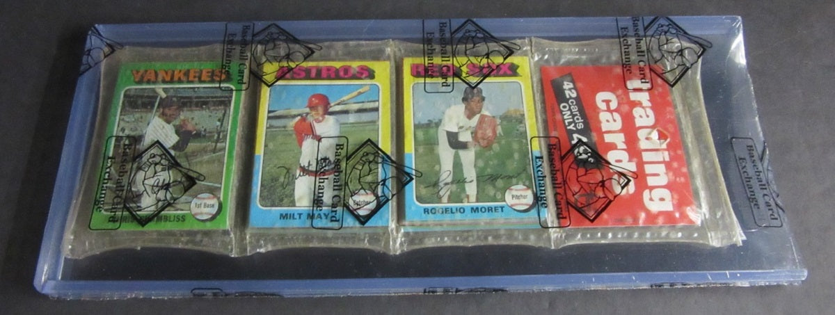 1975 Topps Baseball Unopened Rack Pack (Read)