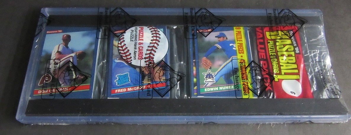 1986 Donruss Baseball Unopened Rack Pack (McGriff)