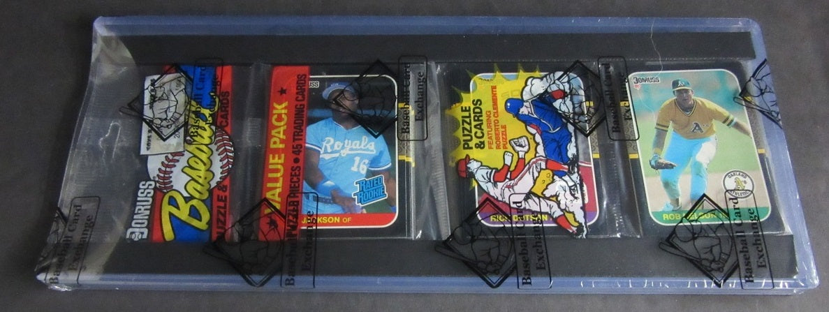 1987 Donruss Baseball Unopened Rack Pack (Bo Jackson) #1