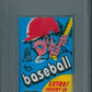1971 Topps Baseball Unopened 3rd Series Wax Pack PSA 6