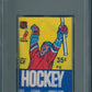 1985 1985/86 OPC O-Pee-Chee Hockey Unopened Wax Pack PSA 8