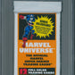 1990 Impel Marvel Universe Unopened Series 1 Pack Captain America PSA 8