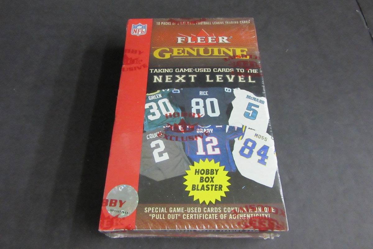 2002 Fleer Genuine Football Blaster Box (Hobby) (10/5)