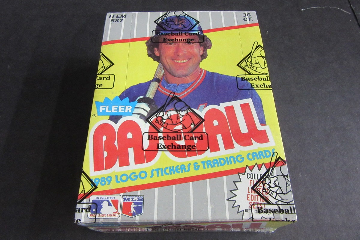 1989 Fleer Baseball Unopened Wax Box (FASC) (Code 90762)