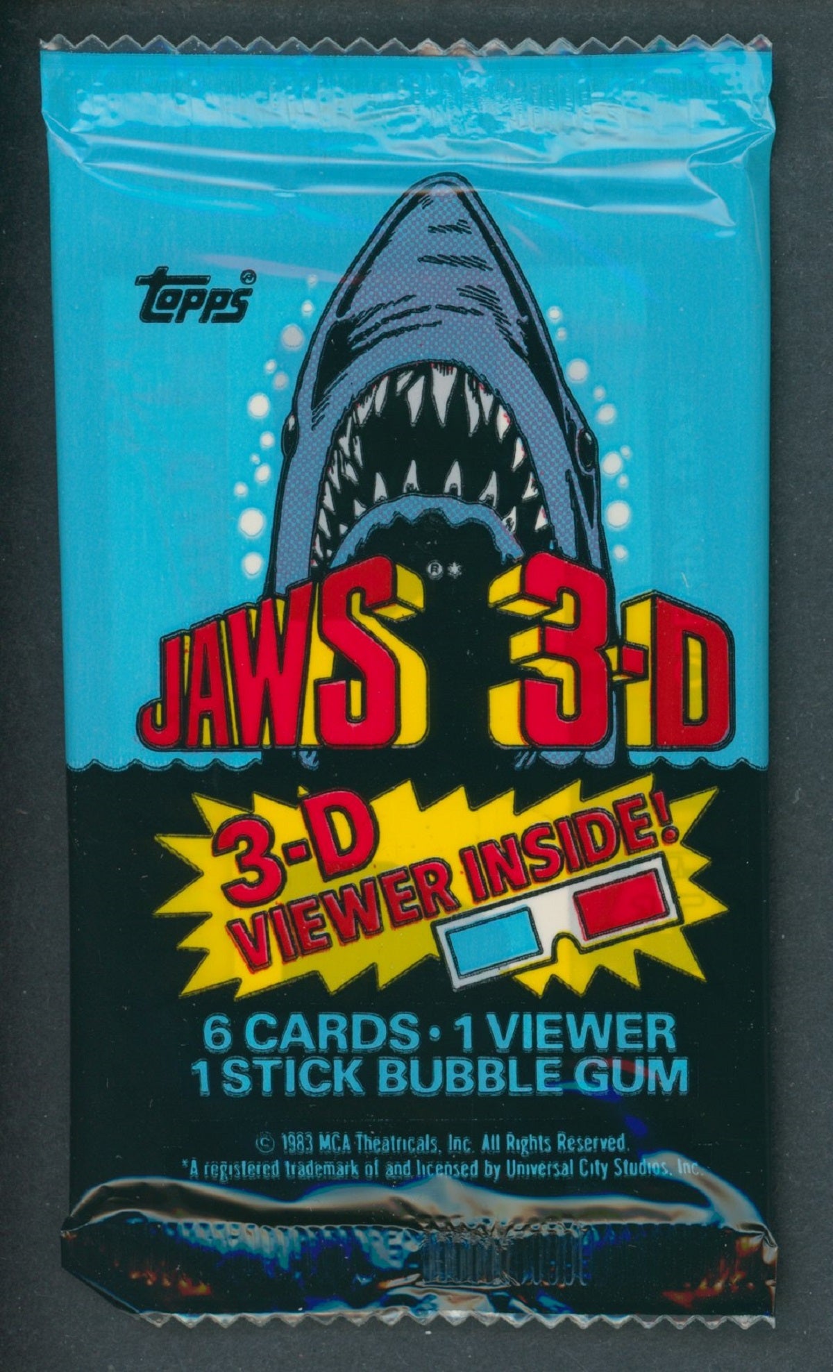 1983 Topps Jaws 3-D Unopened Pack