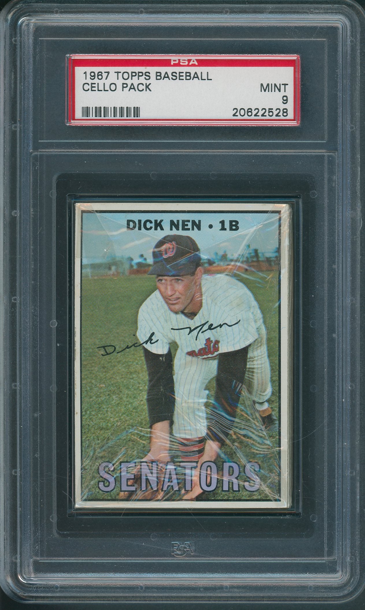 1967 Topps Baseball Unopened Cello Pack PSA 9 *2528