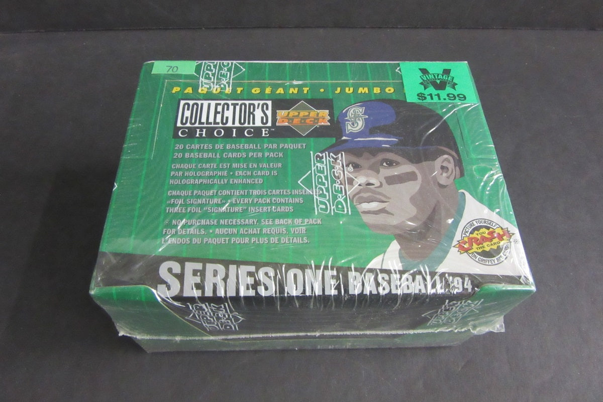 1994 Upper Deck Collector's Choice Baseball Series 1 Jumbo Box (20/20)