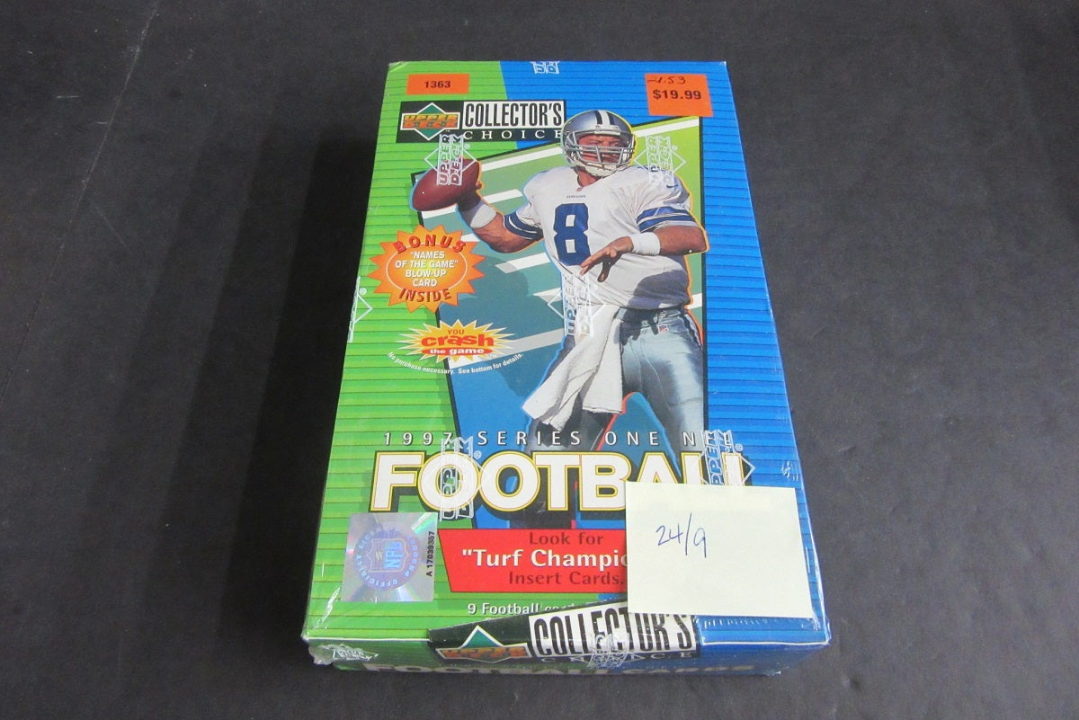 1997 Upper Deck Collector's Choice Football Series 1 Box (24/9)