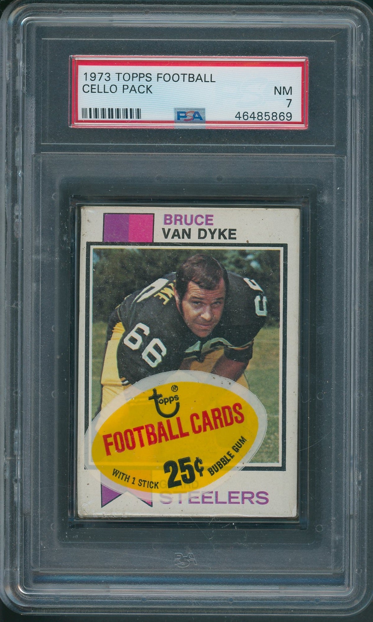 1973 Topps Football Cello Unopened Cello Pack PSA 7 *5869 (Read)