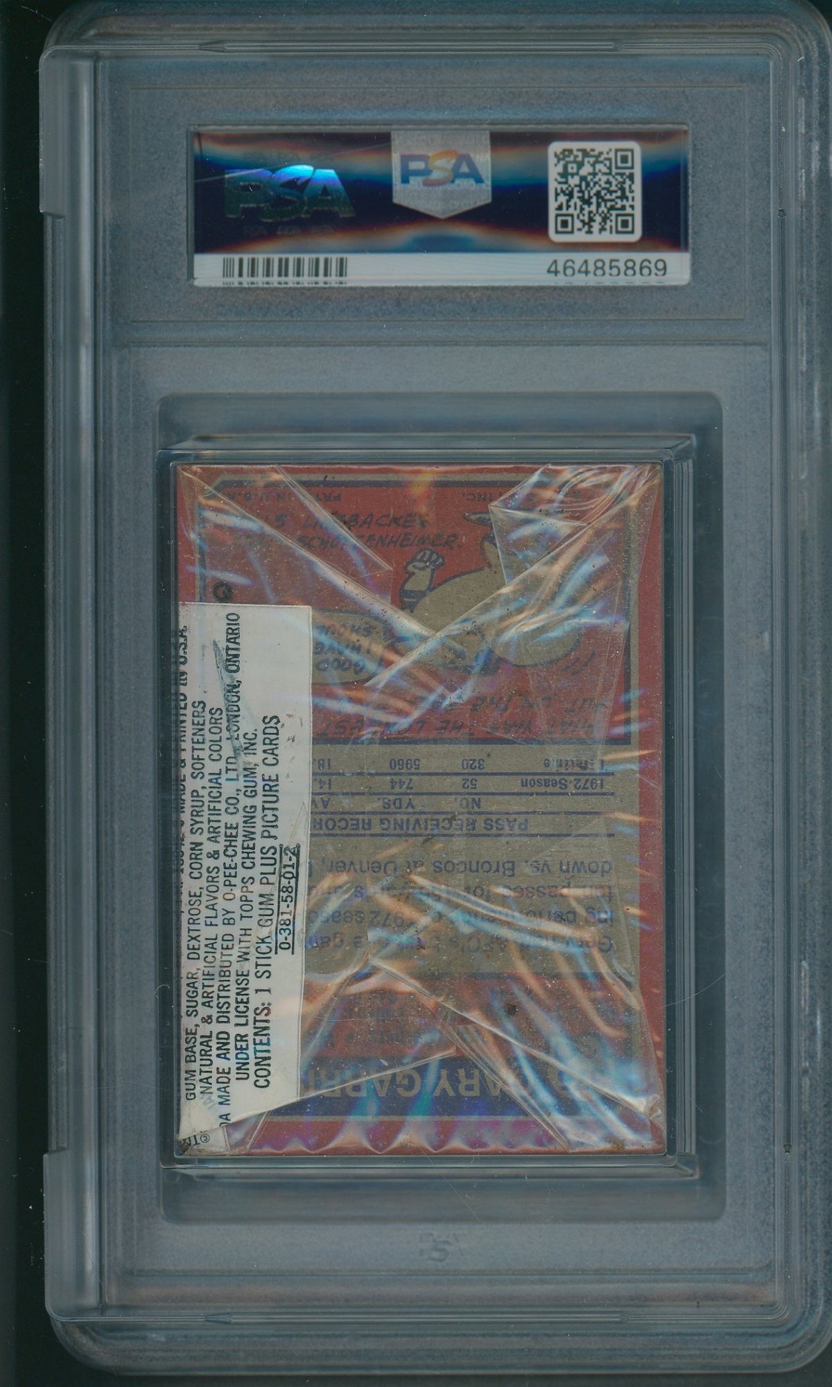 1973 Topps Football Cello Unopened Cello Pack PSA 7 *5869 (Read)