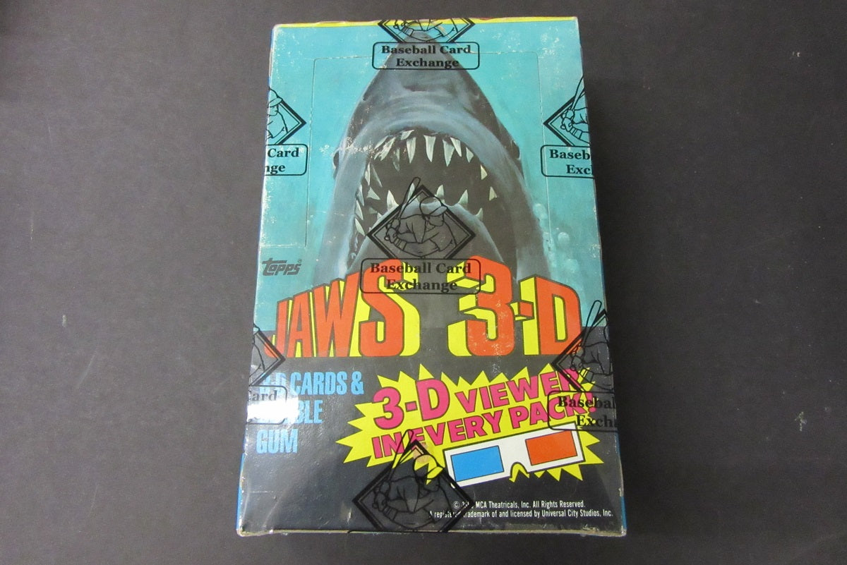 1983 Topps Jaws 3-D Unopened Box (BBCE) (Non)