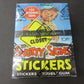 1986 Topps Snotty Signs Stickers Unopened Wax Box (BBCE) (X-Out)