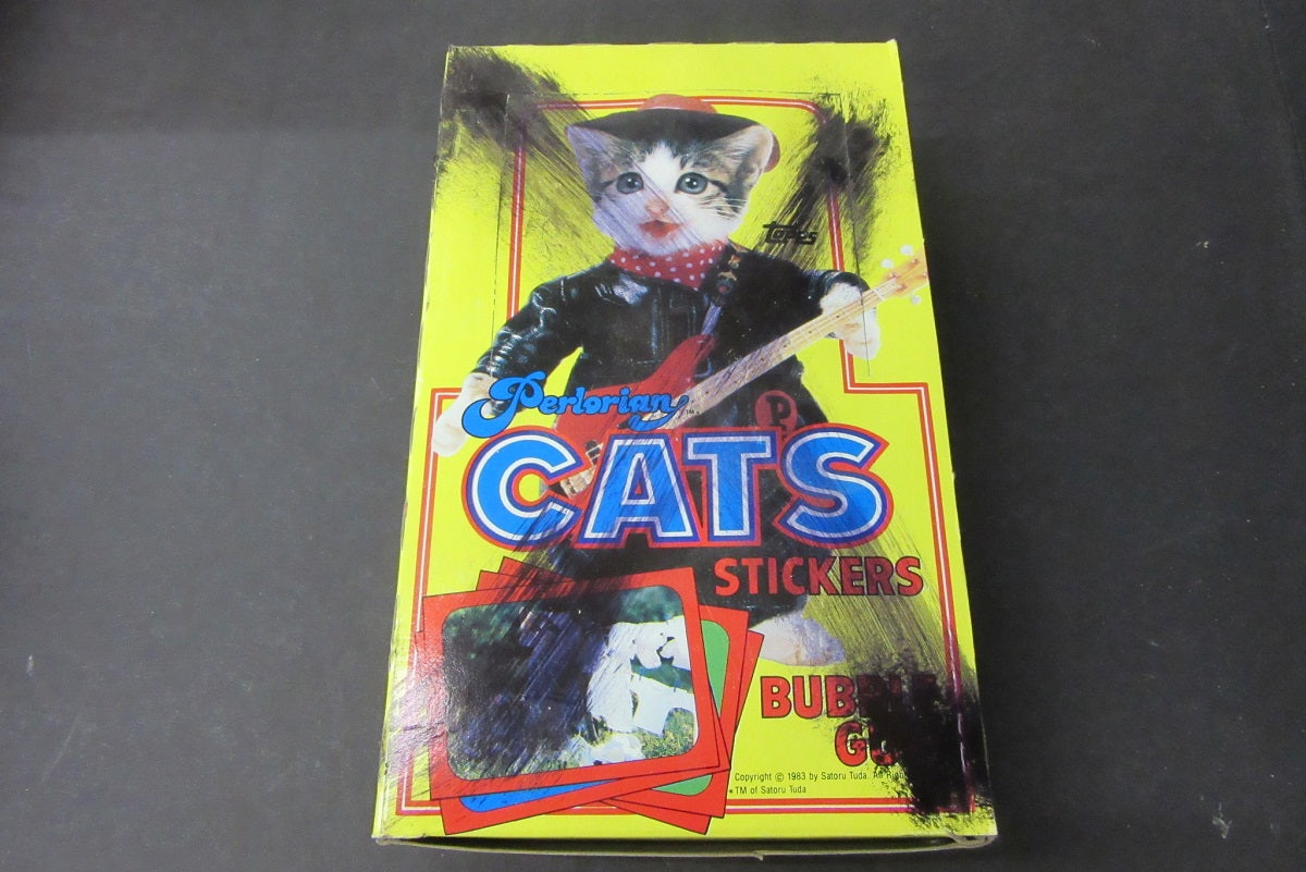 1983 Topps Perlorian Cats Unopened Stickers Box (X-Out)