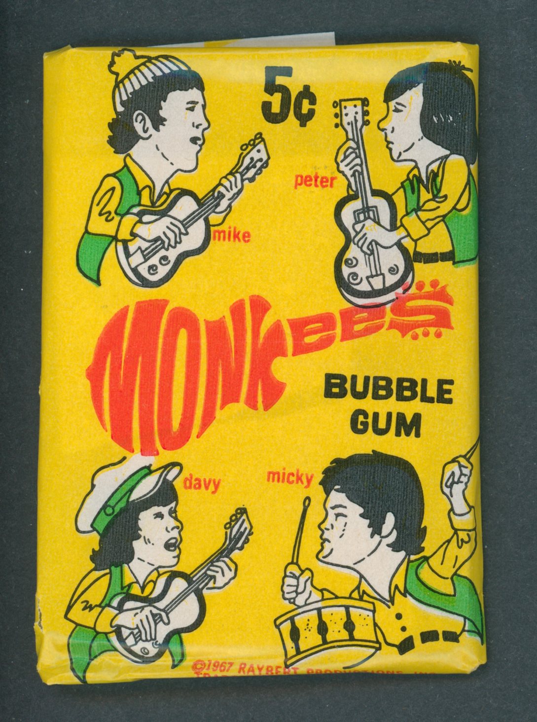 1967 Donruss The Monkees Series 3 Unopened Wax Pack