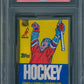 1985 Topps Hockey Unopened Wax Pack PSA 8