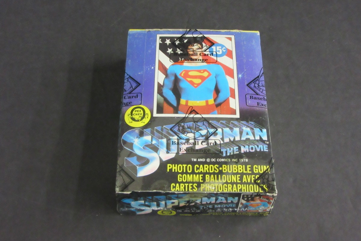 1978 OPC O-Pee-Chee Superman The Movie Unopened Wax Box (Tape) (BBCE)