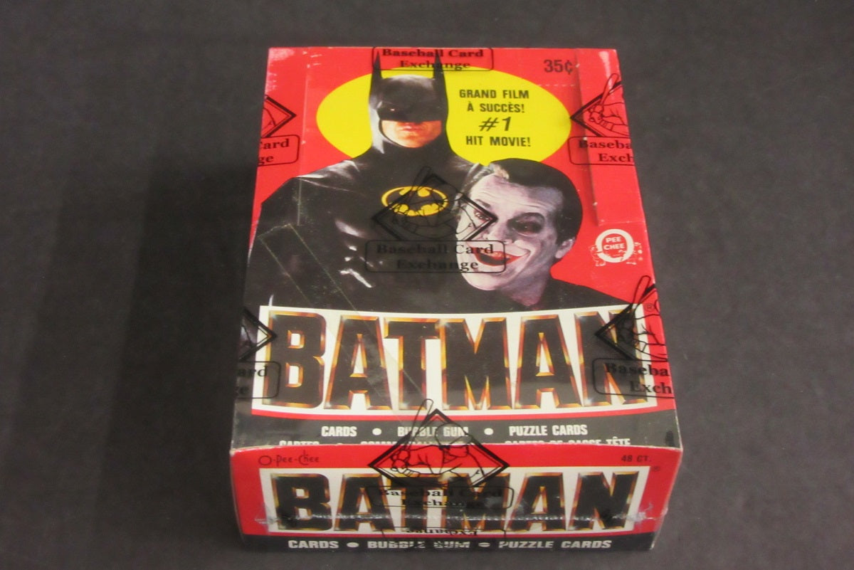 1989 OPC O-Pee-Chee Batman Unopened Series 1 Wax Box (Tape) (BBCE)