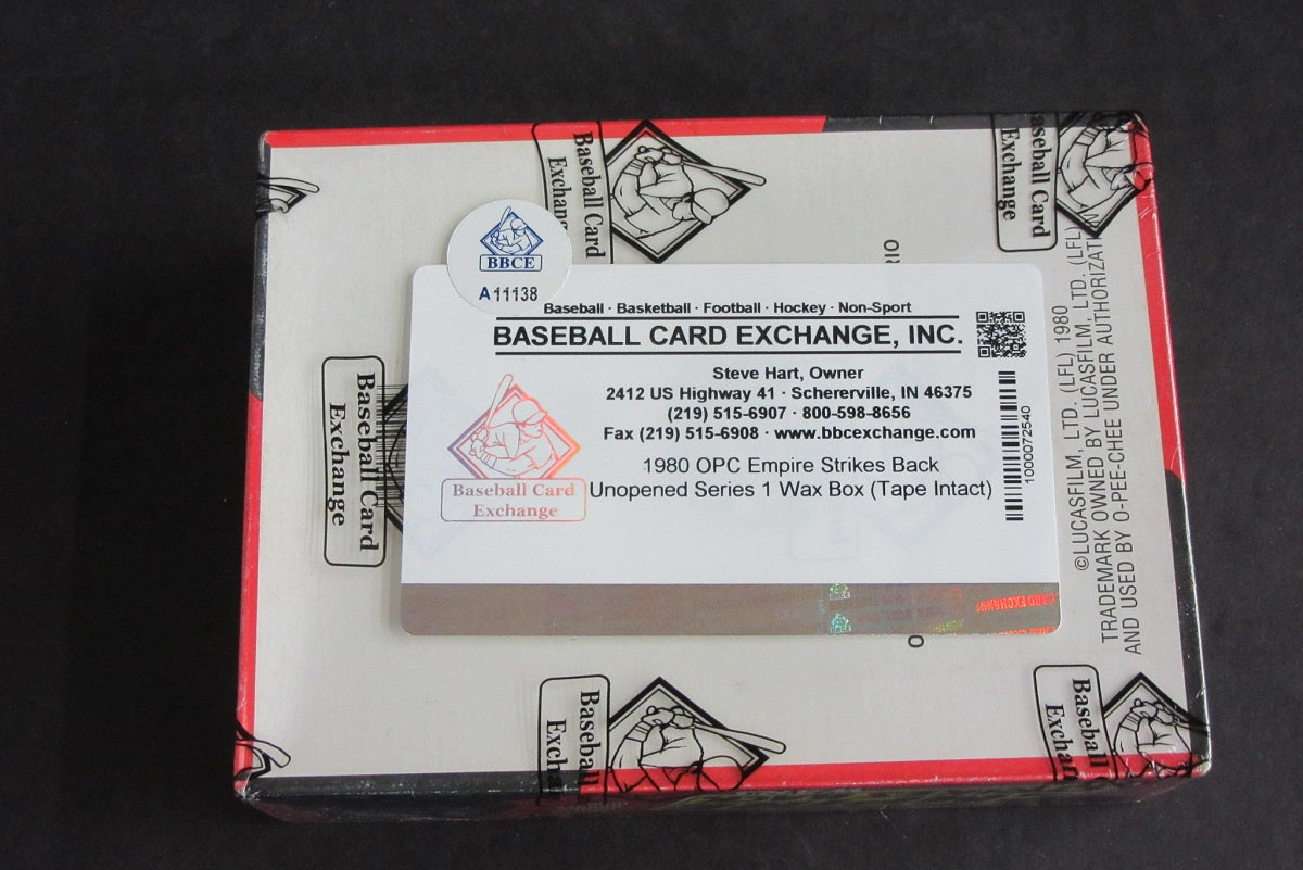 1980 OPC O-Pee-Chee Empire Strikes Back Unopened Series 1 Wax Box (Tape) (BBCE)