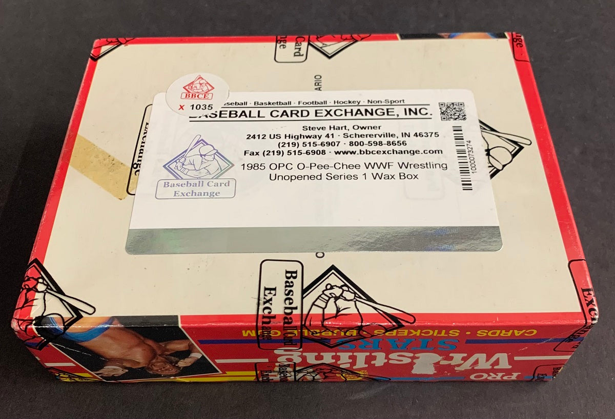 1985 OPC O-Pee-Chee WWF Pro Wrestling Stars Unopened Series 1 Wax Box (BBCE)