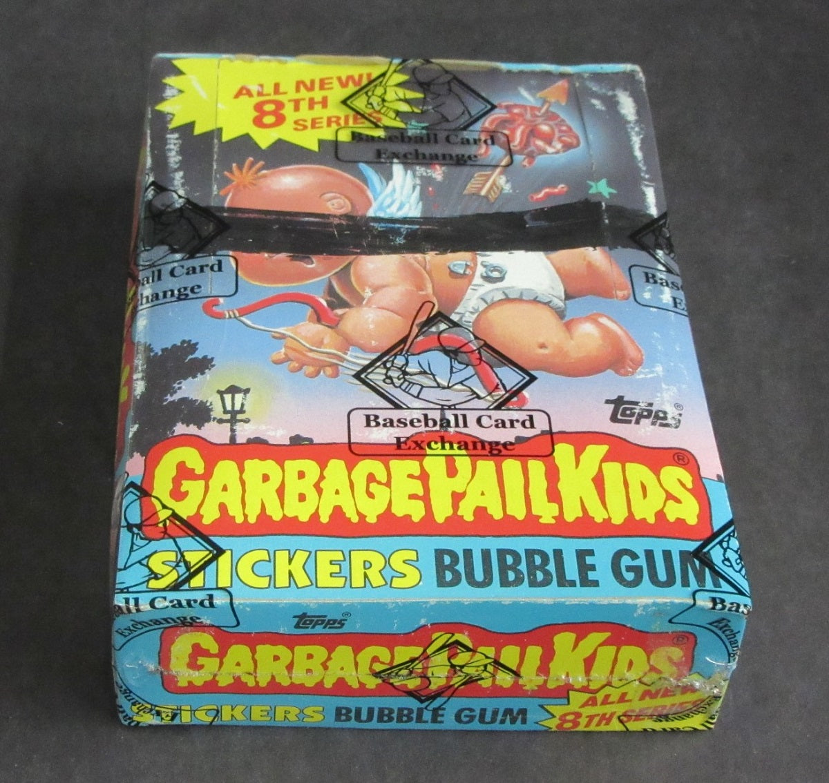 1987 Topps Garbage Pail Kids Series 8 Unopened Wax Box (w/ price) (X-Out) (BBCE)